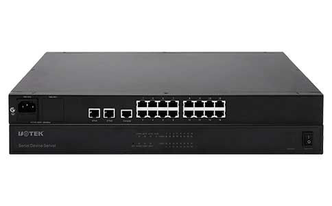 工業(yè)級1U機架式16口串口服務器-UT-6816CN RS-232/485/422串口服務器