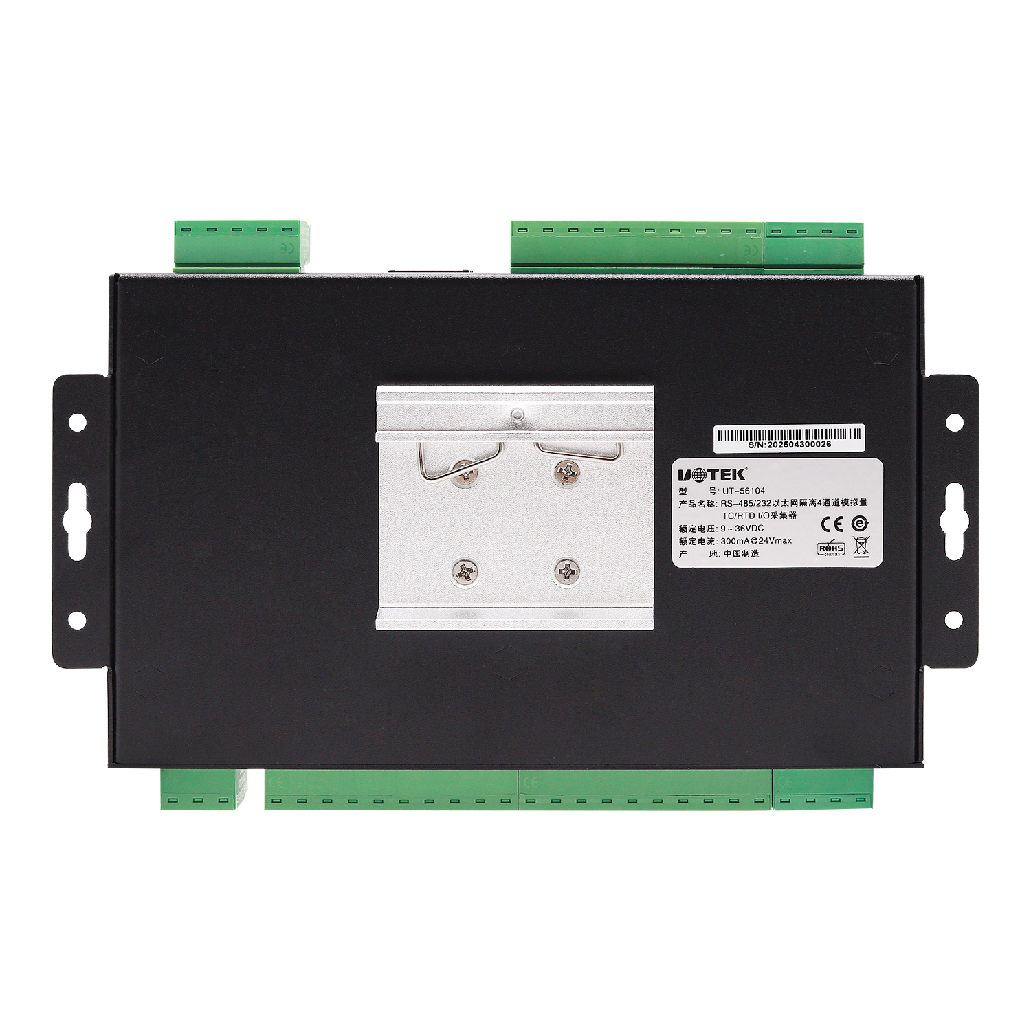 RS-485/232/以太網(wǎng) 隔離4通道模擬量TC/RTD I/O采集器
