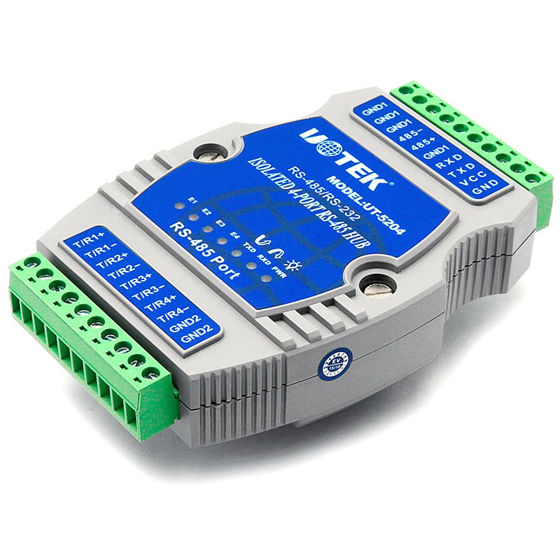 RS-2325轉RS-485導軌式集線器